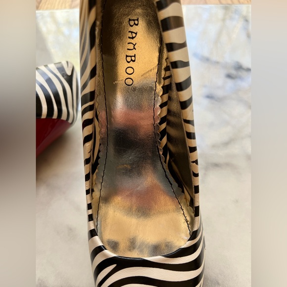 4 for $20 | Bamboo | Zebra Stripe Stilettos - Picture 8 of 10